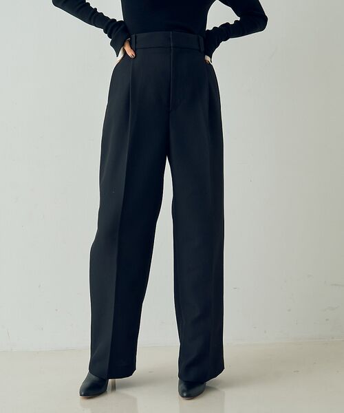 DESIGNWORKS / デザインワークス パンツ | ウール混タックバレルパンツ | 詳細22