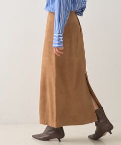 DESIGNWORKS / デザインワークス ロング・マキシ丈スカート | ゴートスエードAラインスカート