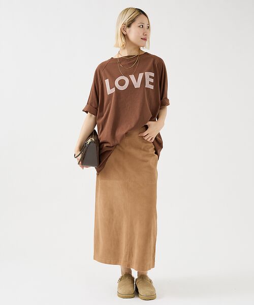 DESIGNWORKS / デザインワークス ロング・マキシ丈スカート | ゴートスエードAラインスカート | 詳細18