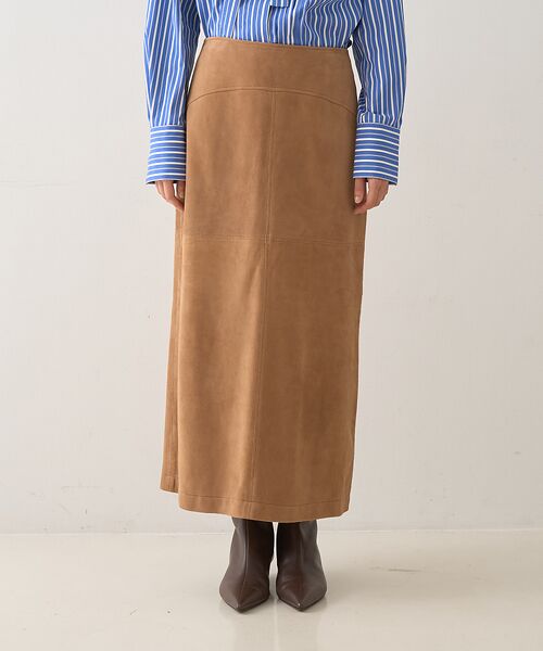DESIGNWORKS / デザインワークス ロング・マキシ丈スカート | ゴートスエードAラインスカート | 詳細19