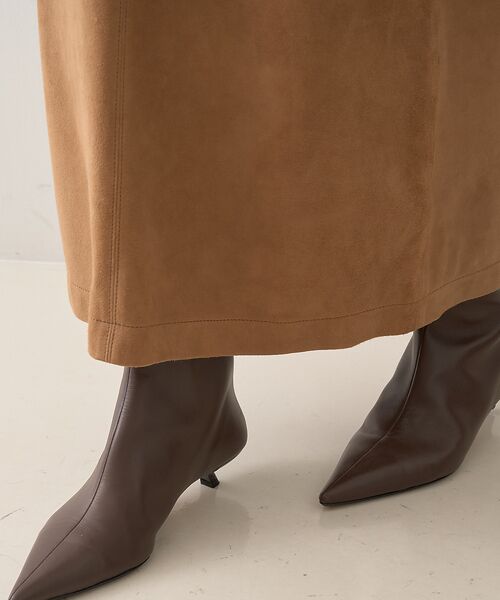 DESIGNWORKS / デザインワークス ロング・マキシ丈スカート | ゴートスエードAラインスカート | 詳細25