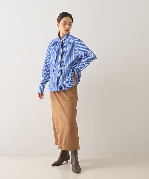 DESIGNWORKS / デザインワークス ロング・マキシ丈スカート | ゴートスエードAラインスカート | 詳細5