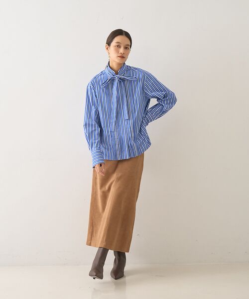 DESIGNWORKS / デザインワークス ロング・マキシ丈スカート | ゴートスエードAラインスカート | 詳細7