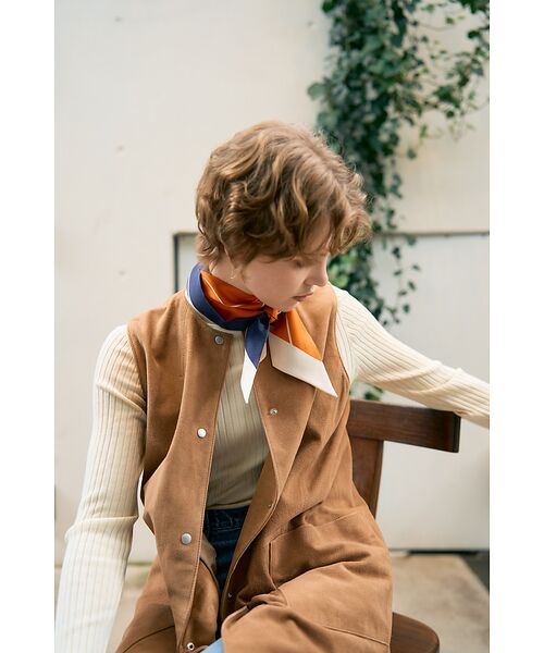 DESIGNWORKS / デザインワークス ベスト | ゴートスエードロングジレベスト | 詳細17