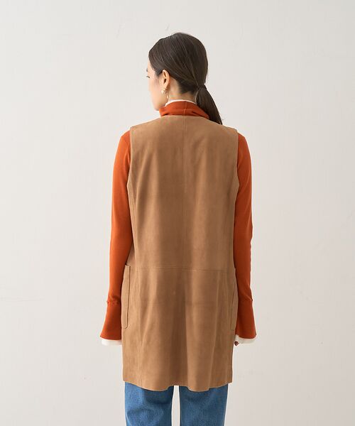 DESIGNWORKS / デザインワークス ベスト | ゴートスエードロングジレベスト | 詳細22