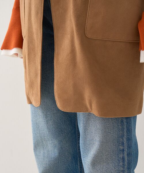 DESIGNWORKS / デザインワークス ベスト | ゴートスエードロングジレベスト | 詳細25