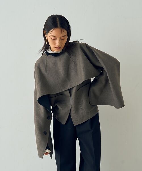 DESIGNWORKS / デザインワークス その他アウター | ダブルフェイスケープ＆ベスト | 詳細3