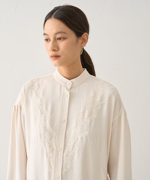 DESIGNWORKS / デザインワークス ワンピース | レースコンビシャツワンピース | 詳細10