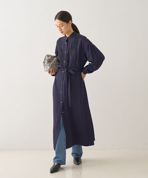 DESIGNWORKS / デザインワークス ワンピース | レースコンビシャツワンピース | 詳細13