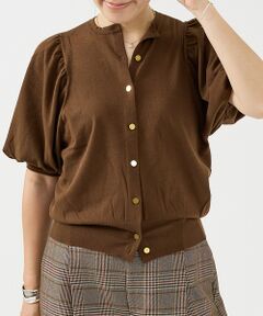 DESIGNWORKS / デザインワークス カーディガン・ボレロ | 袖ギャザーショートカーディガン