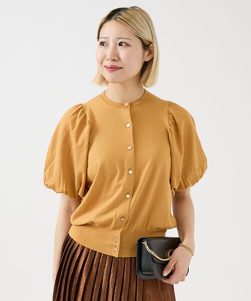 DESIGNWORKS / デザインワークス カーディガン・ボレロ | 袖ギャザーショートカーディガン | 詳細2