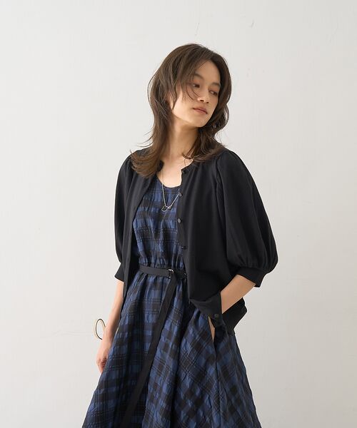 DESIGNWORKS / デザインワークス カーディガン・ボレロ | 袖ギャザーショートカーディガン | 詳細14