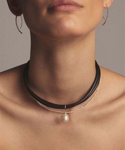 DESIGNWORKS / デザインワークス ピアス・イヤリング | 【MIZUKI /ミズキ】カットビーズ フープピアス small | 詳細1