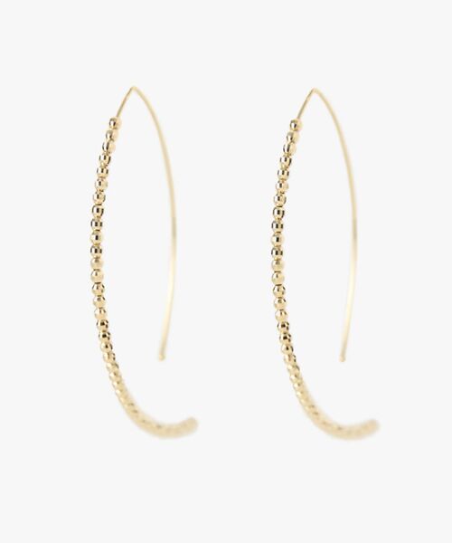 DESIGNWORKS / デザインワークス ピアス・イヤリング | 【MIZUKI /ミズキ】カットビーズ フープピアス large | 詳細2