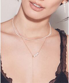 DESIGNWORKS / デザインワークス ネックレス・ペンダント・チョーカー | 【MIZUKI /ミズキ】スリーアコヤパール スライダーネックレス