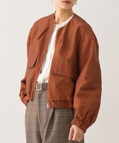 DESIGNWORKS / デザインワークス ブルゾン | ノーカラービッグポケットツイルショートブルゾン