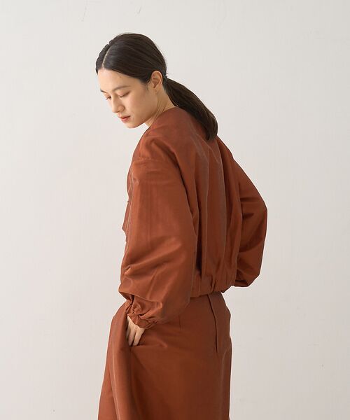 DESIGNWORKS / デザインワークス ブルゾン | ノーカラービッグポケットツイルショートブルゾン | 詳細6