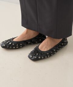 DESIGNWORKS / デザインワークス バレエシューズ | 【JVAM/ジェイヴイエーエム】CARLOTTA　スタッズ フラットシューズ