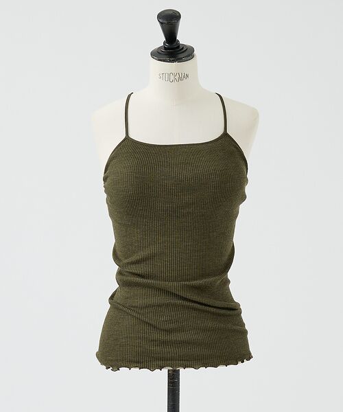 DESIGNWORKS / デザインワークス キャミソール・チューブトップ | 【HAKUJI/ハクジ】Wool rib bra camisole　リブキャミソ | 詳細3