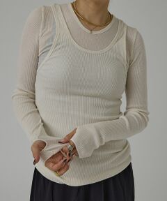 DESIGNWORKS / デザインワークス Tシャツ | 【HAKUJI/ハクジ】Wool rib layerd レイヤードロングスリーブ