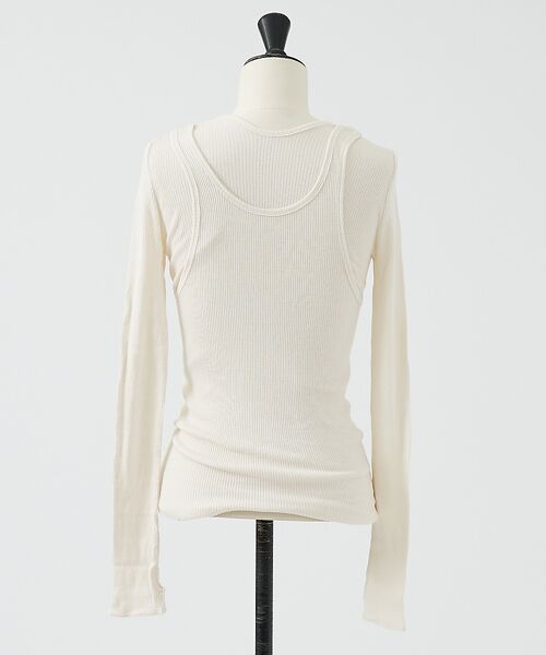 DESIGNWORKS / デザインワークス Tシャツ | 【HAKUJI/ハクジ】Wool rib layerd レイヤードロングスリーブ | 詳細2