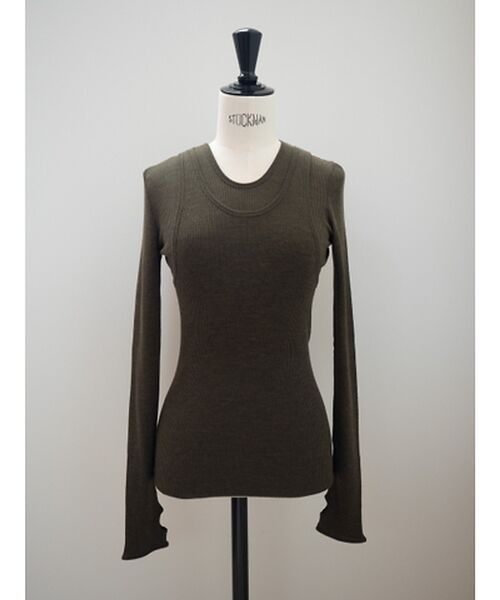 DESIGNWORKS / デザインワークス Tシャツ | 【HAKUJI/ハクジ】Wool rib layerd レイヤードロングスリーブ | 詳細10