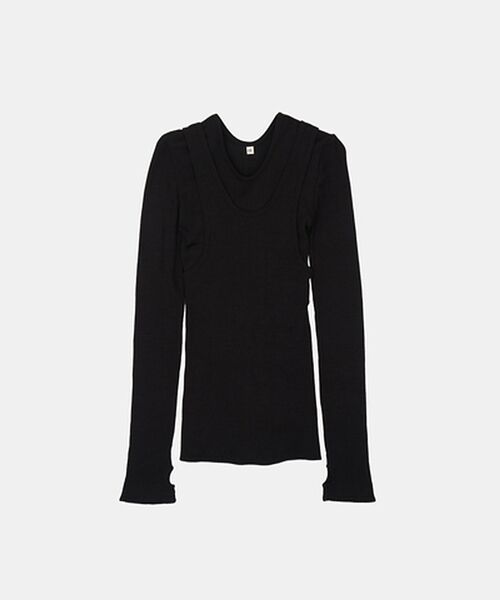 DESIGNWORKS / デザインワークス Tシャツ | 【HAKUJI/ハクジ】Wool rib layerd レイヤードロングスリーブ | 詳細14