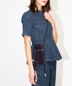 DESIGNWORKS / デザインワークス バッグ | 【MULTITUDES / マルチチューズ】MINI　BAG　サテンプリーツクロ