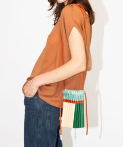 DESIGNWORKS / デザインワークス バッグ | 【MULTITUDES / マルチチューズ】MINI　BAG　サテンプリーツクロ