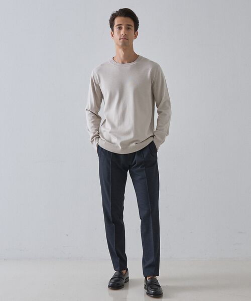 DESIGNWORKS / デザインワークス ニット・セーター | 【カシミアタッチ / 25AWカラー】クルーネック ニット | 詳細1