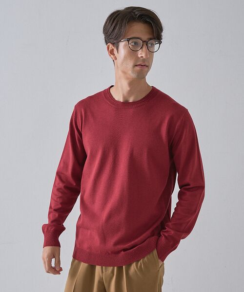 DESIGNWORKS / デザインワークス ニット・セーター | 【カシミアタッチ / 25AWカラー】クルーネック ニット | 詳細14