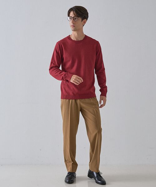 DESIGNWORKS / デザインワークス ニット・セーター | 【カシミアタッチ / 25AWカラー】クルーネック ニット | 詳細15