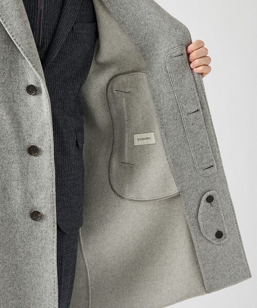 DESIGNWORKS / デザインワークス アウター | Super110's バルカラーコート / リバー仕立て | 詳細8