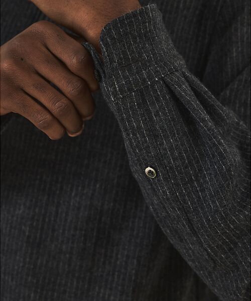 DESIGNWORKS / デザインワークス シャツ・ブラウス | 【スリーピース対応】フリングウール スムースジャージー プルオーバー ジップシャ | 詳細6