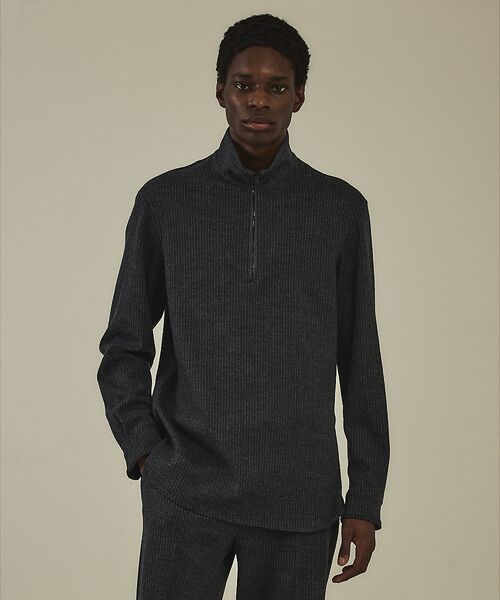 DESIGNWORKS / デザインワークス シャツ・ブラウス | 【スリーピース対応】フリングウール スムースジャージー プルオーバー ジップシャ | 詳細8