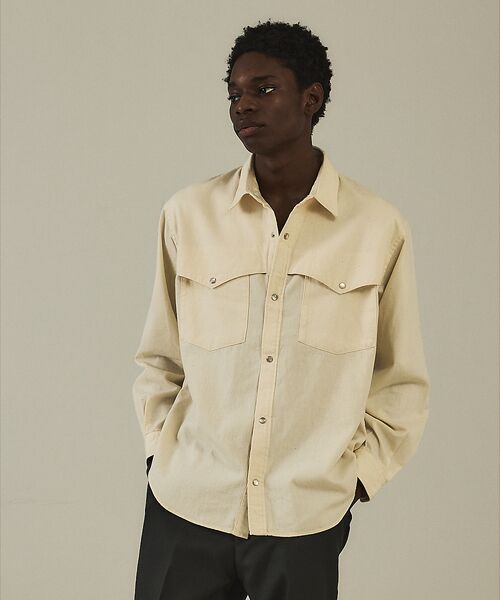 DESIGNWORKS/デザインワークス 【ライトオンス】ウエスタン デニムシャツ インディゴ 48 DESIGNWORKS/デザインワークス 【ライトオンス】ウエスタン デニムシャツ インディゴ 48