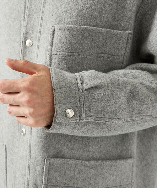 DESIGNWORKS / デザインワークス ブルゾン | Super110's フレンチ カバーオール / リバー仕立て | 詳細5