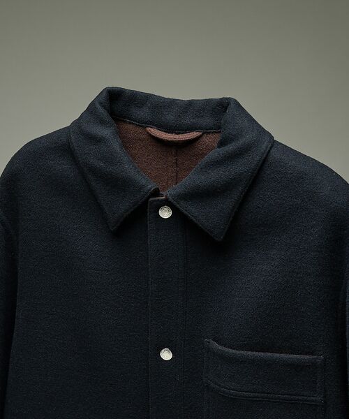 DESIGNWORKS / デザインワークス ブルゾン | Super110's フレンチ カバーオール / リバー仕立て | 詳細19