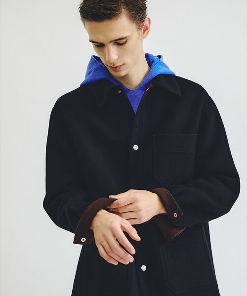 DESIGNWORKS / デザインワークス ブルゾン | Super110's フレンチ カバーオール / リバー仕立て | 詳細21