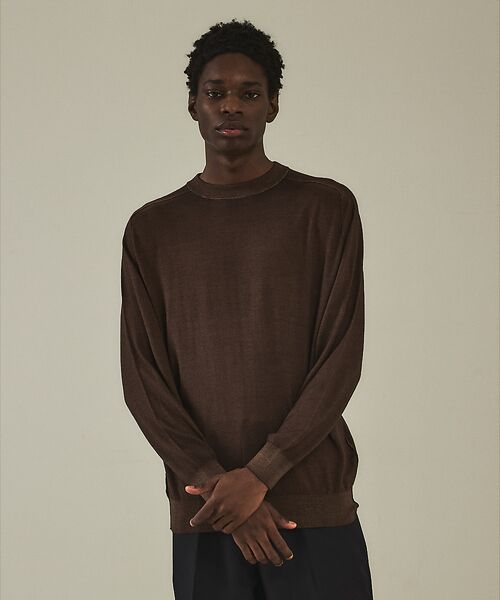 DESIGNWORKS / デザインワークス ニット・セーター | アシッドニット クルーネックプルオーバー | 詳細12