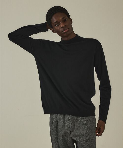 DESIGNWORKS / デザインワークス ニット・セーター | カシミヤ モックネック プルオーバーニット | 詳細11