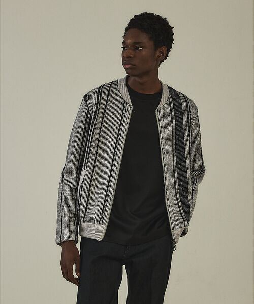 DESIGNWORKS / デザインワークス ブルゾン | ランダムストライプ MA-1 | 詳細4