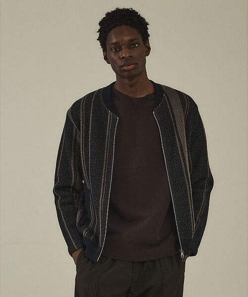 DESIGNWORKS / デザインワークス ブルゾン | ランダムストライプ MA-1 | 詳細8