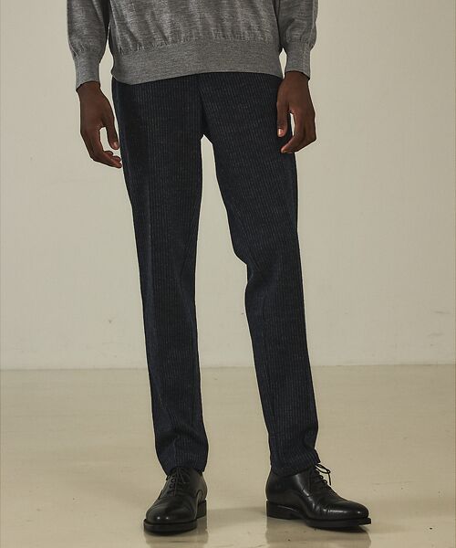 DESIGNWORKS/デザインワークス 【スリーピース対応】フリングウール スムースジャージー パンツ ネイビー 52