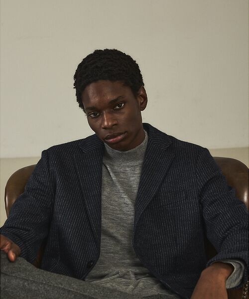 DESIGNWORKS/デザインワークス 【スリーピース対応】フリングウール スムースジャージー ジャケット ネイビー 46 DESIGNWORKS/デザインワークス 【スリーピース対応】フリングウール スムースジャージー ジャケット ネイビー 46