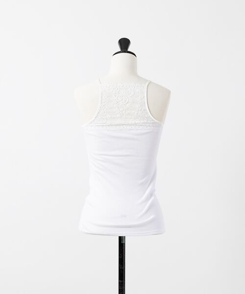 DESIGNWORKS / デザインワークス キャミソール・チューブトップ | 【AROMATIQUE/アロマティック】コットンリバーレース パッド付 | 詳細1