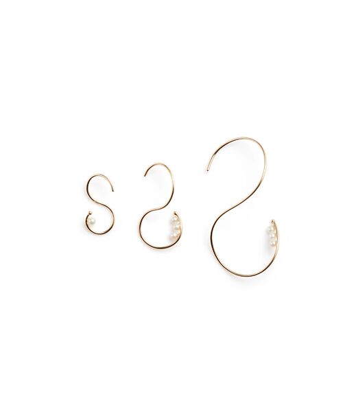 DESIGNWORKS / デザインワークス ピアス・イヤリング | 【Lamie/ラミエ 】S ピアス Akoya (S)右耳 | 詳細1