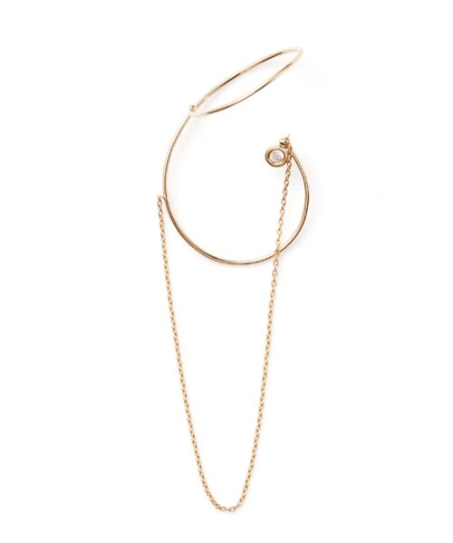 DESIGNWORKS / デザインワークス アクセサリー | 【Lamie/ラミエ 】S Chain チェーンイヤーカフ Dia (S) | 詳細1