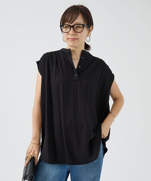 DESIGNWORKS / デザインワークス シャツ・ブラウス | 【セットアップ対応】レーヨンフレンチスリーブブラウス | 詳細7