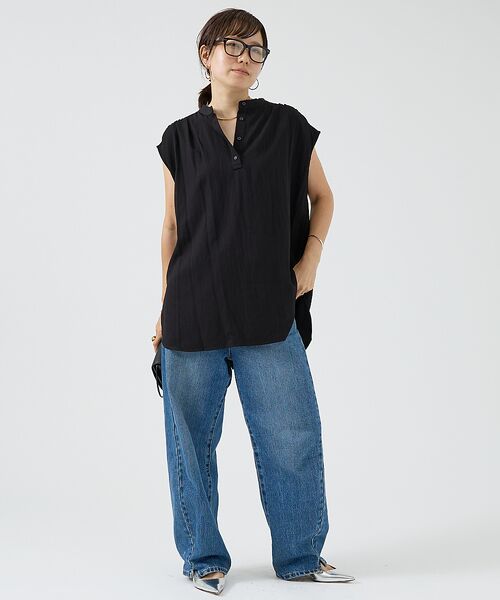 DESIGNWORKS / デザインワークス シャツ・ブラウス | 【セットアップ対応】レーヨンフレンチスリーブブラウス | 詳細8